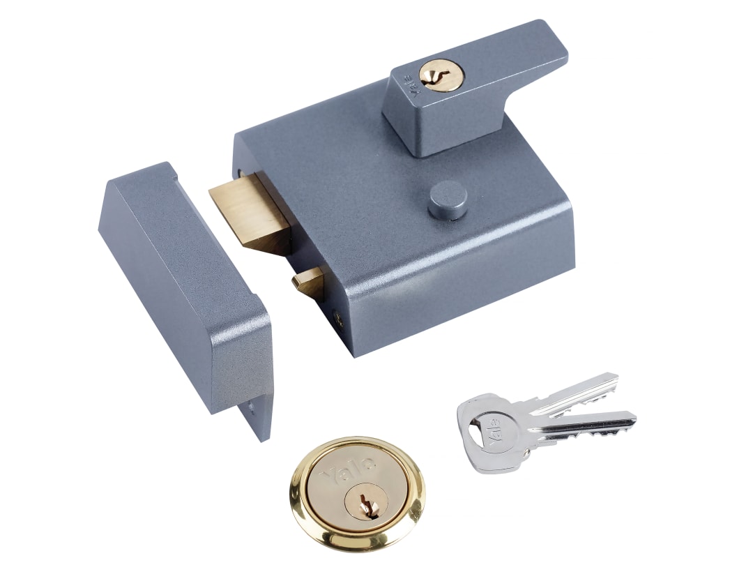 Yale Locks Dark/Grey 630001205402 P1 Double Security Nightlatch 60Mm Backset Dmg Finish Visi - Image 7