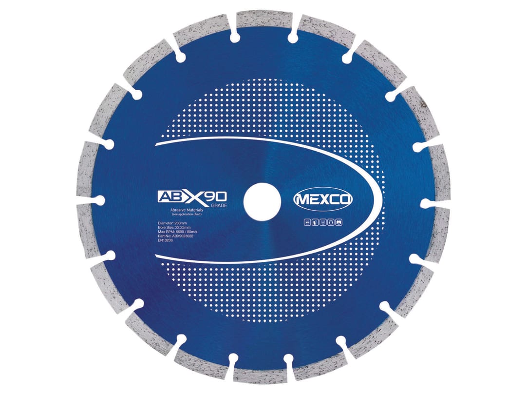 MEXCO X90 Grade Diamond Blade 230 x 22mm ABX9023022
