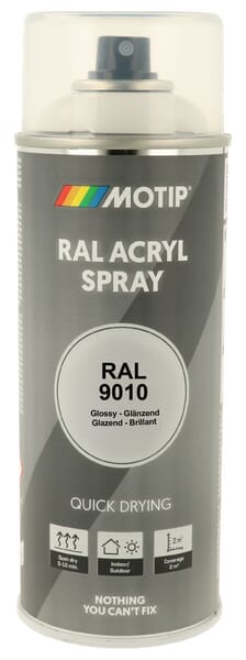 Motip RAL 9010 spray pure white 07040
