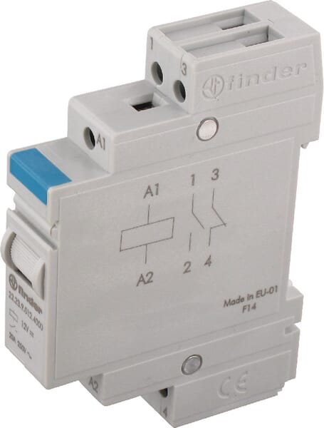 Finder Power Relay 20A 12Vdc Spdt Agsno2 17.4Mm - 22.23.9.012.4000 - Image 3