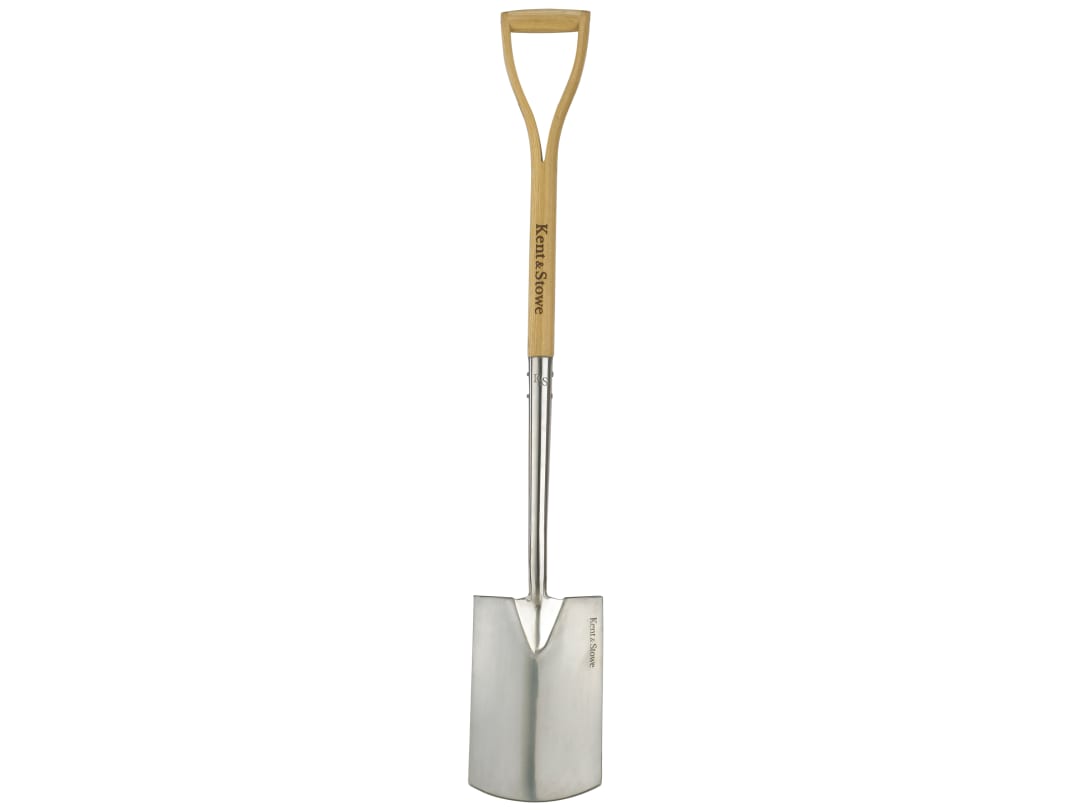 Kent & Stowe Stainless Steel Digging Spade - Rust Resistant - Ash Wood Handle - Extra Large - Image 7