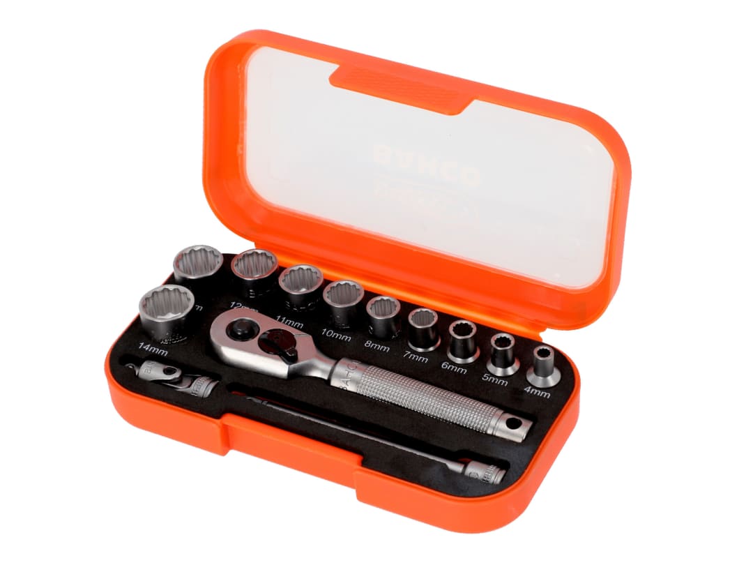 BAHCO 1/4in Drive Socket Set, 13 Piece SBS13MC10.5 - Image 6