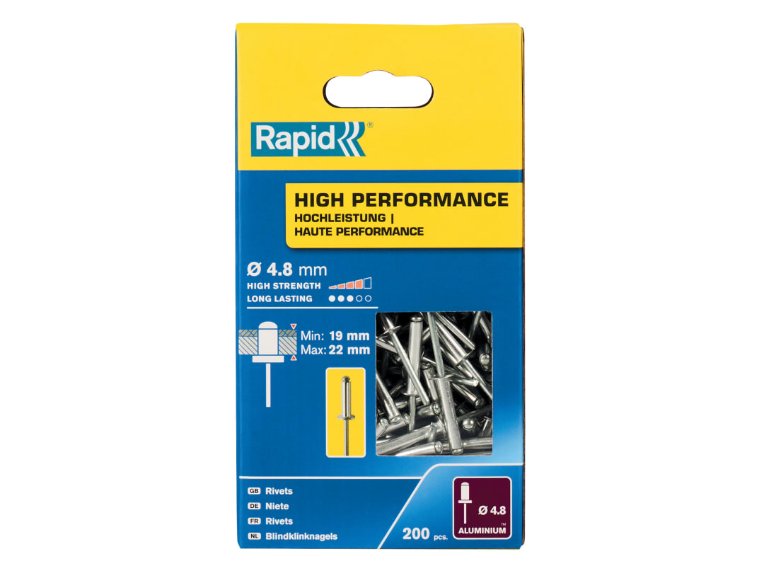 Rapid 5001440 High Performance Rivets 4.8 X 25Mm (Box 200) Rpd5001440 - Image 7