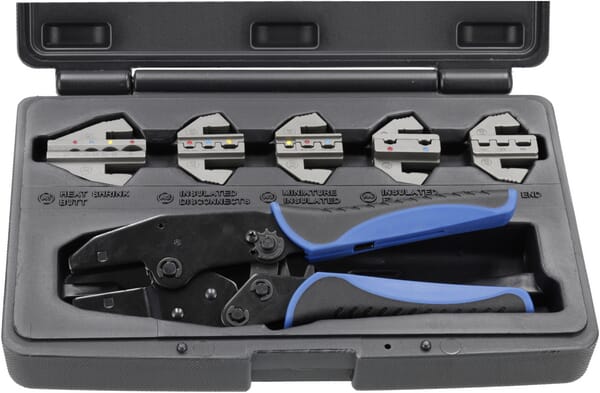 Kramp 9" carbon steel crimp pliers, with 5 crimp dies LAT2000ASS3KR