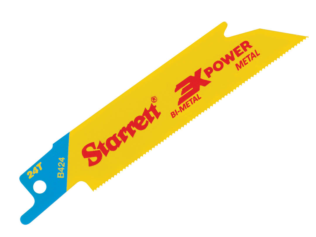 Starrett B424-5 Bi-Metal Reciprocating Blade, Metal Straight 100mm 24 TPI (Pack - Image 5