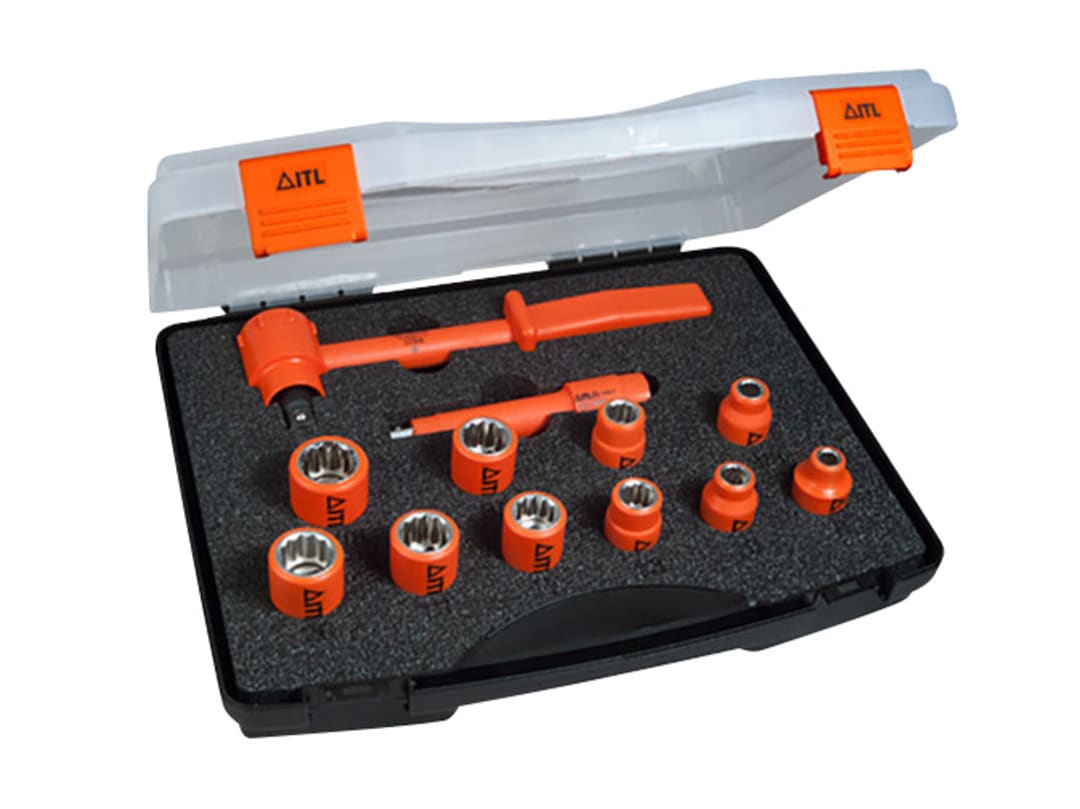 Itl 12-Piece Insulated Socket Set With Safe Reversible Ratchet For Electrical Work - Image 8