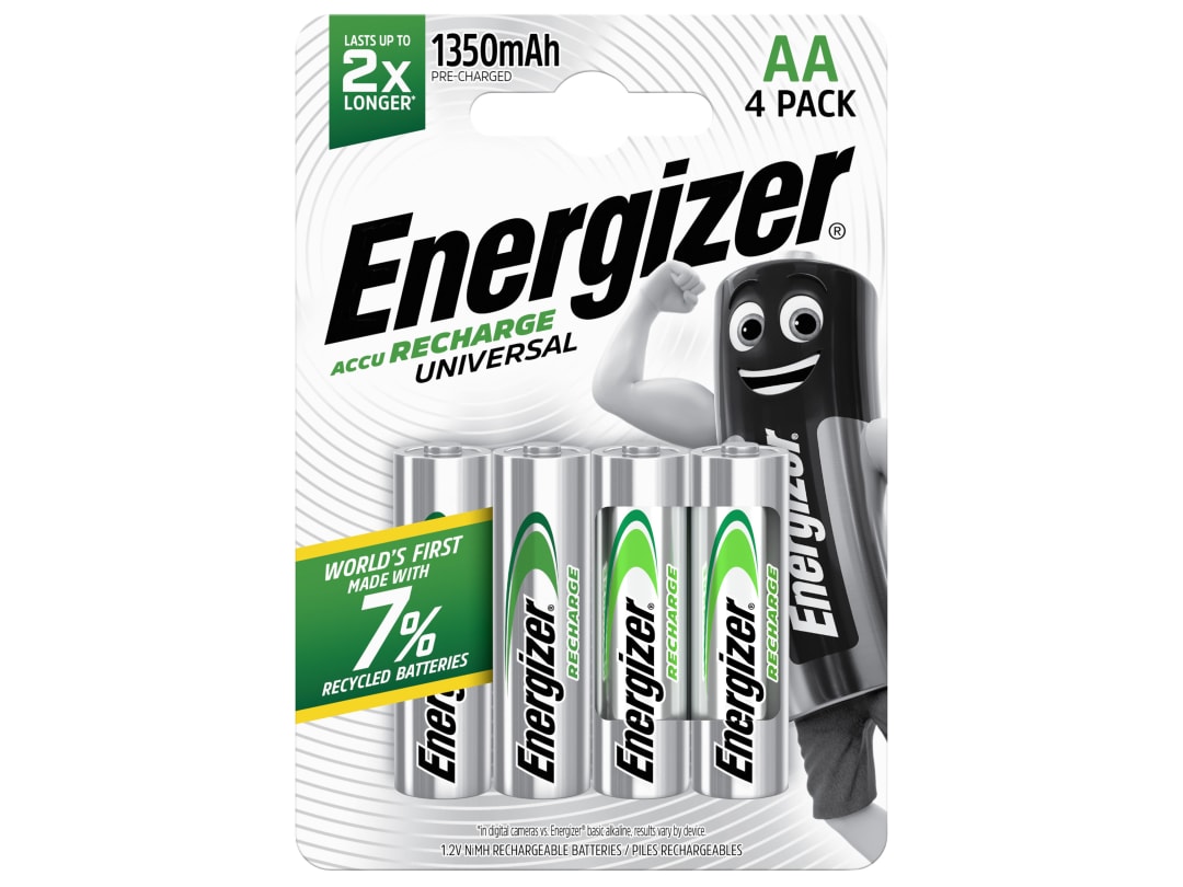 Energizer® S625 Recharge Universal Aa Batteries 1300 Mah (Pack 4) - Image 21