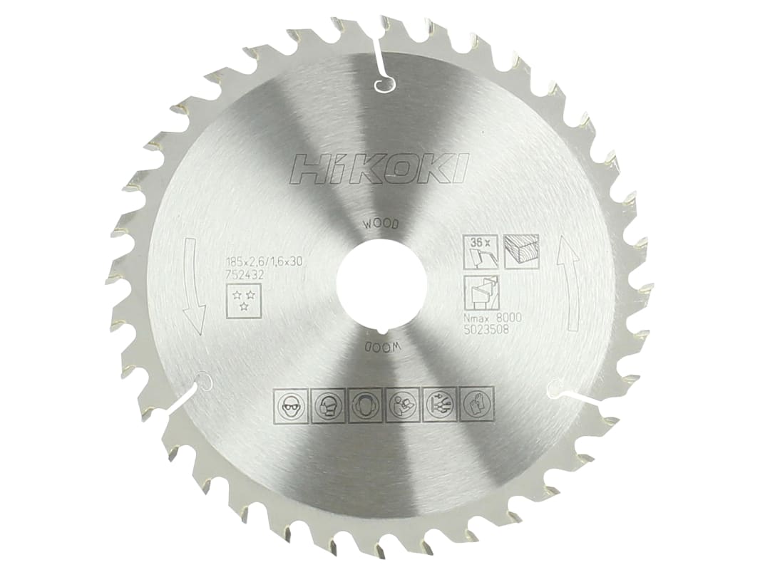 HiKOKI Circular Saw Blade 185 mm x 30 mm x 36T 752432
