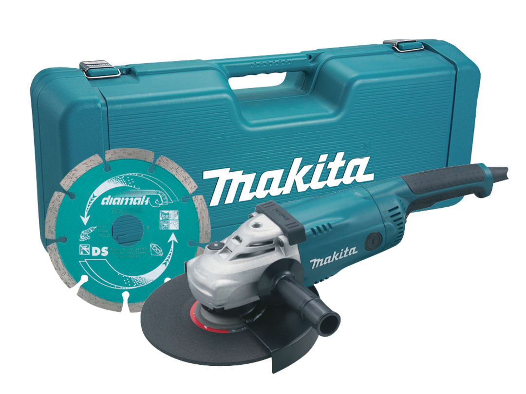 Makita GA9020KD 230mm Angle Grinder with Case & Diamond Wheel 2000W 240V - Image 10