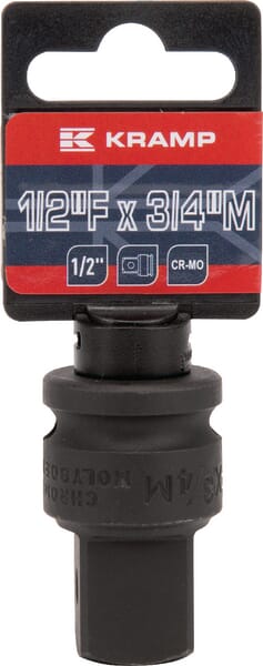 Kramp Impact adaptor 1/2" x 3/4". 1803424600KR