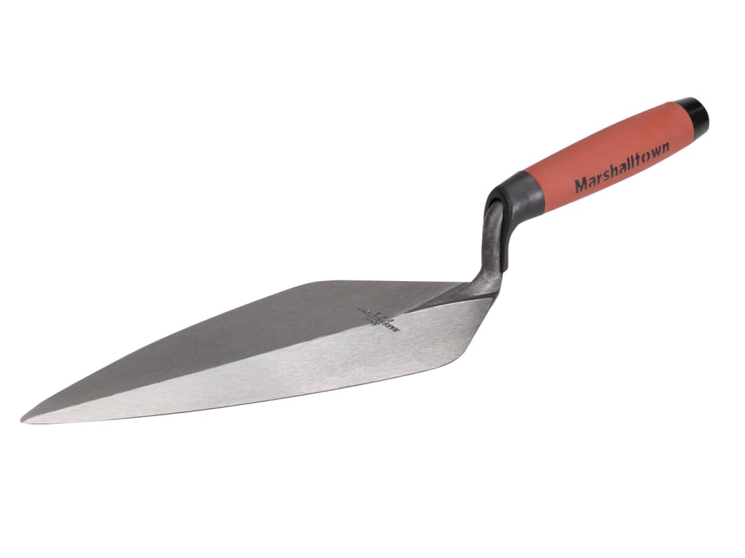 Marshalltown Wide London Brick Trowel - DuraSoft Handle - DuraSoft / 12" Low Rise Handle