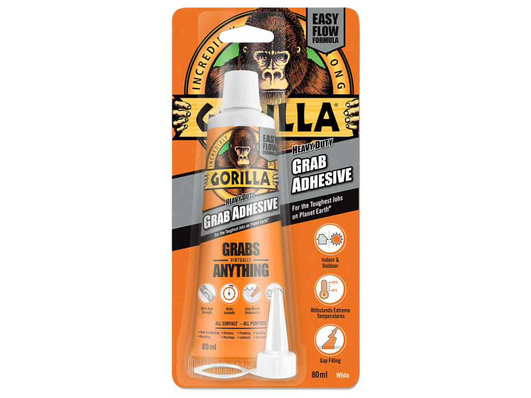 Gorilla Glue Gorilla Heavy-Duty Grab Adhesive White 80ml GRGHDGA80WH - Image 15
