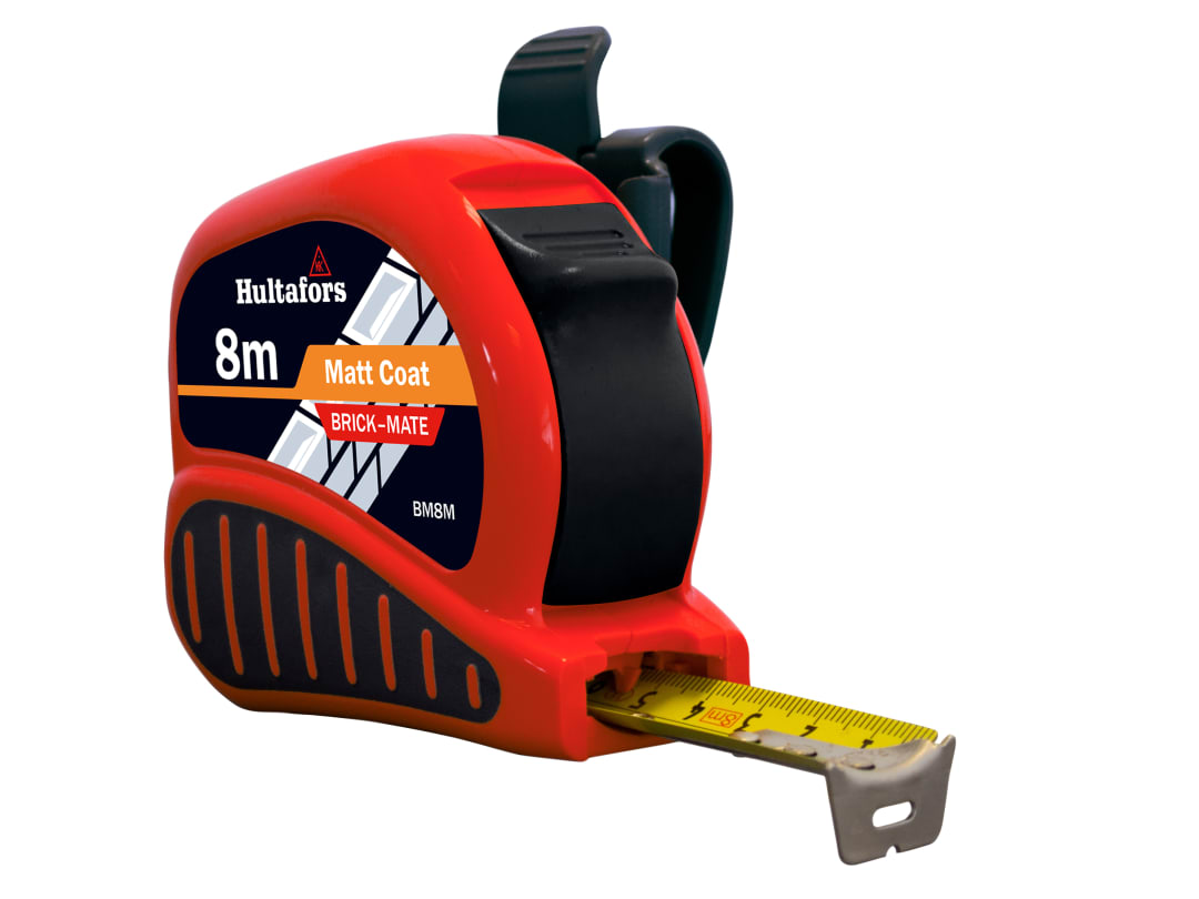 Hultafors BM8M Brick-Mate Metric Builders Block Counting Tape Measure 8m - Image 10