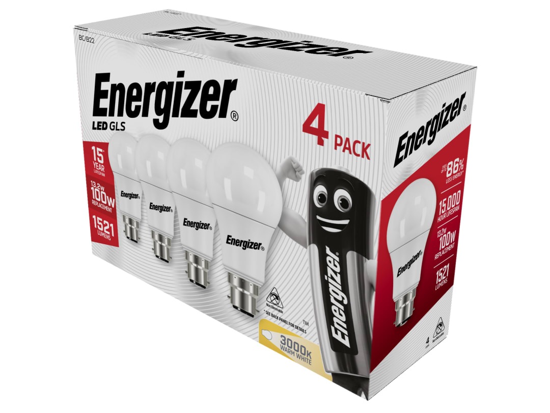 Energizer B22 LED Bulb Warm White 3000k Bayonet Fitting 13W Non Dimmable - 4 Pack - Image 10