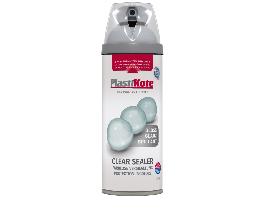 Plastikote Yellow 024000 Twist & Spray Gloss Clear 400Ml - Image 3