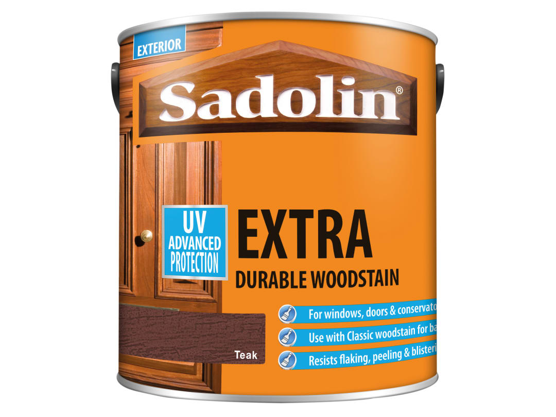 Sadolin Extra Teak Woodstain - Exterior - Brown - 2.5L - for Softwood and Hardwood Joinery - Image 10