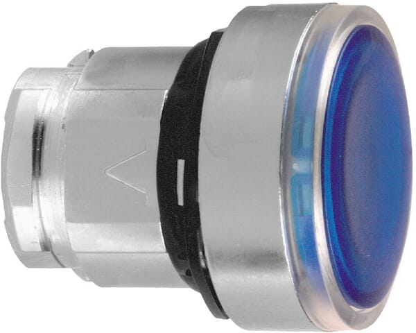 Schneider-Electric Signal pushbutton, blue, lock ZB4BH063
