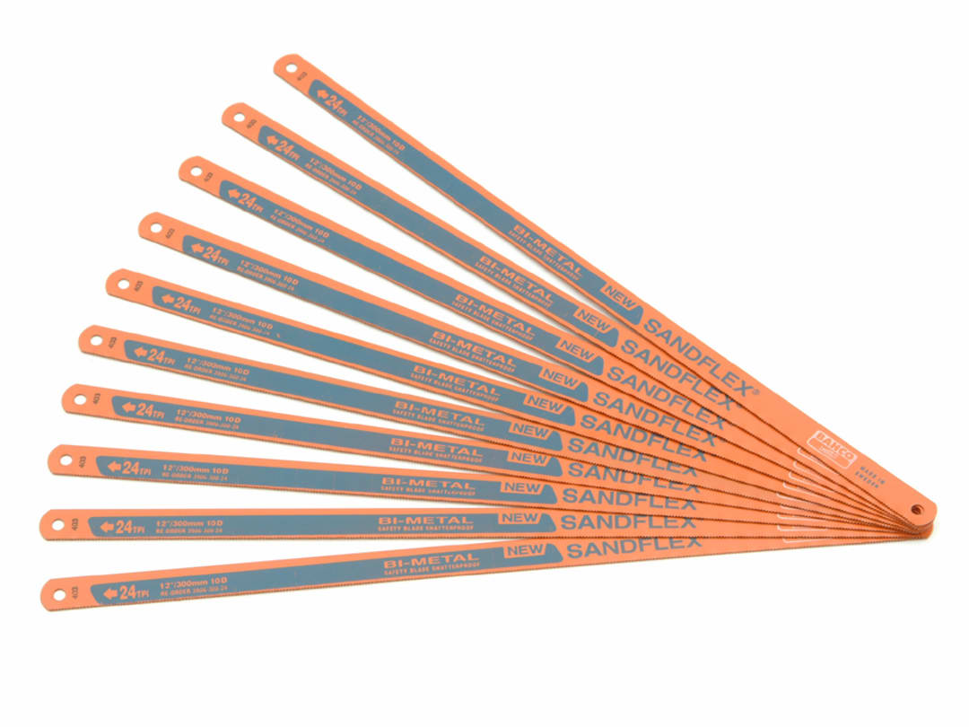 B&Q - 3906 Sandflex Hss Bi-Metal Hacksaw Blades 12 Inch X 24Tpi (10 Pack) - Image 5
