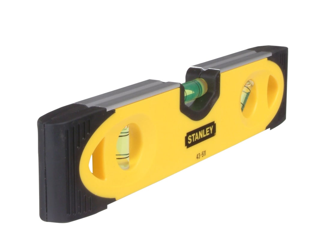 Stanley Shockproof Torpedo Level - Aluminium - Black/Yellow - 3 Bubbles - 0.25m - Image 7