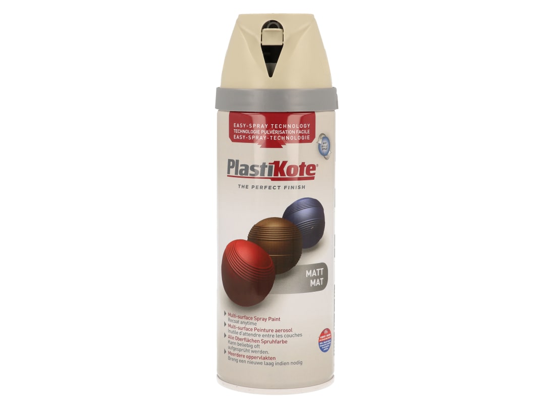 PlastiKote 440.0023114.076 Twist & Spray Matt French Grey 400ml - Image 5