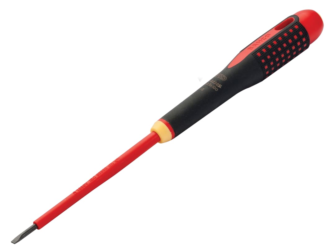 Bahco Unisex Red Ergoª Slim Vde Insulated Slotted Screwdriver 3.5 X 100Mm In - Image 7