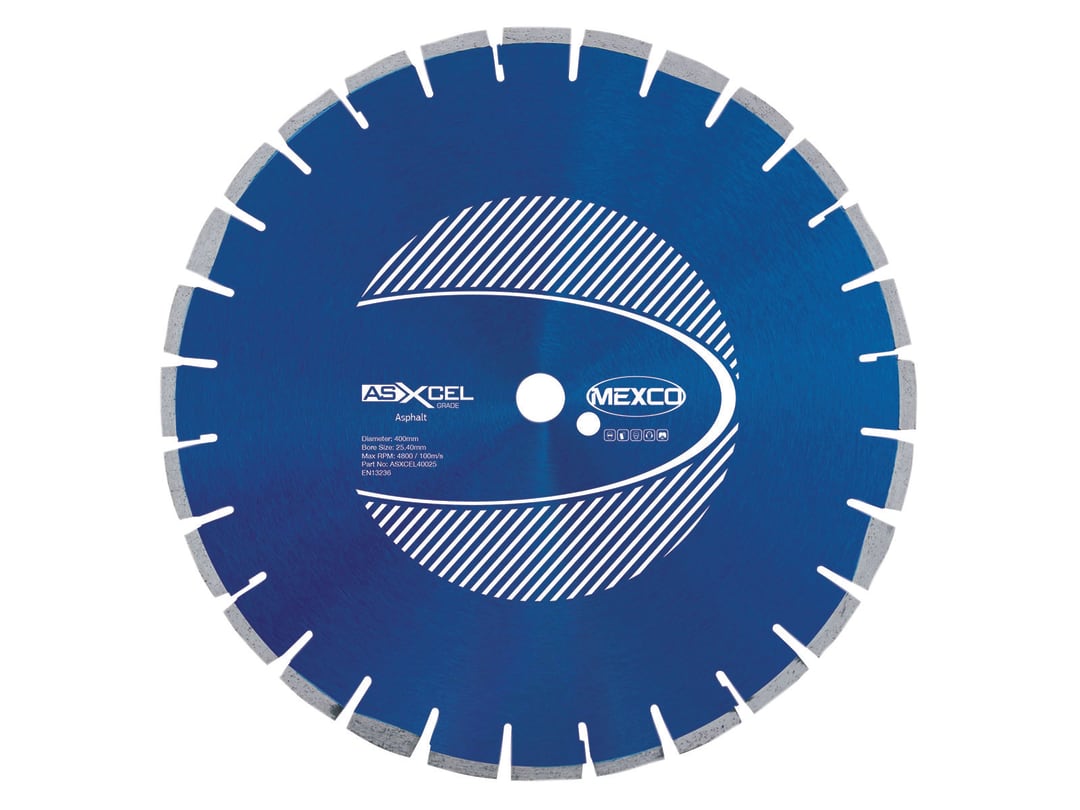 MEXCO Asphalt XCEL Grade Diamond Blade 400 x 25.4mm ASXCEL40025