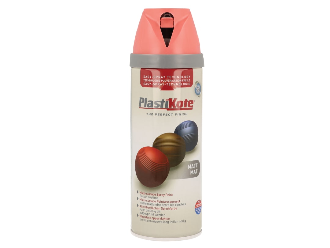 Plastikote Coral 023115 Twist & Spray Matt Dusty 400Ml - Image 5
