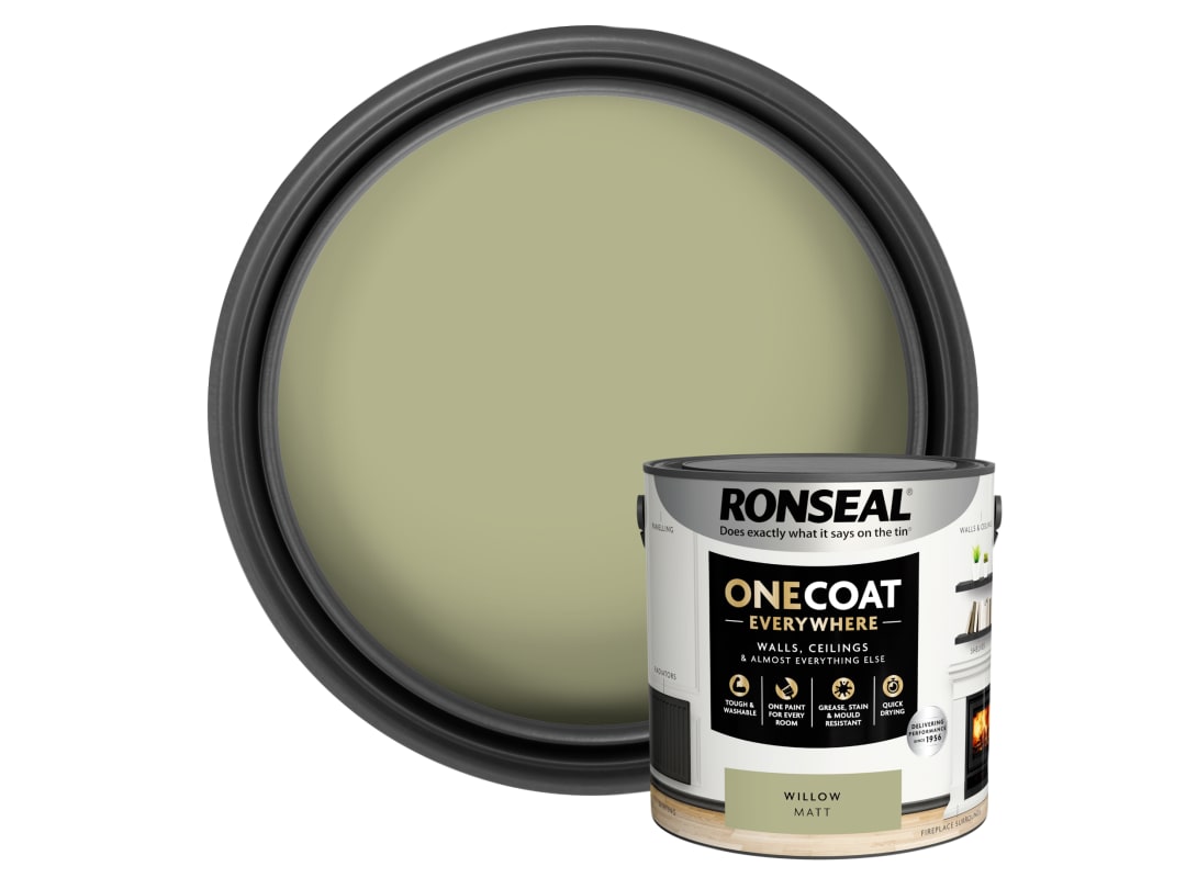 Ronseal One Coat Everywhere Interior Willow Matt 2.5 litre - Image 8