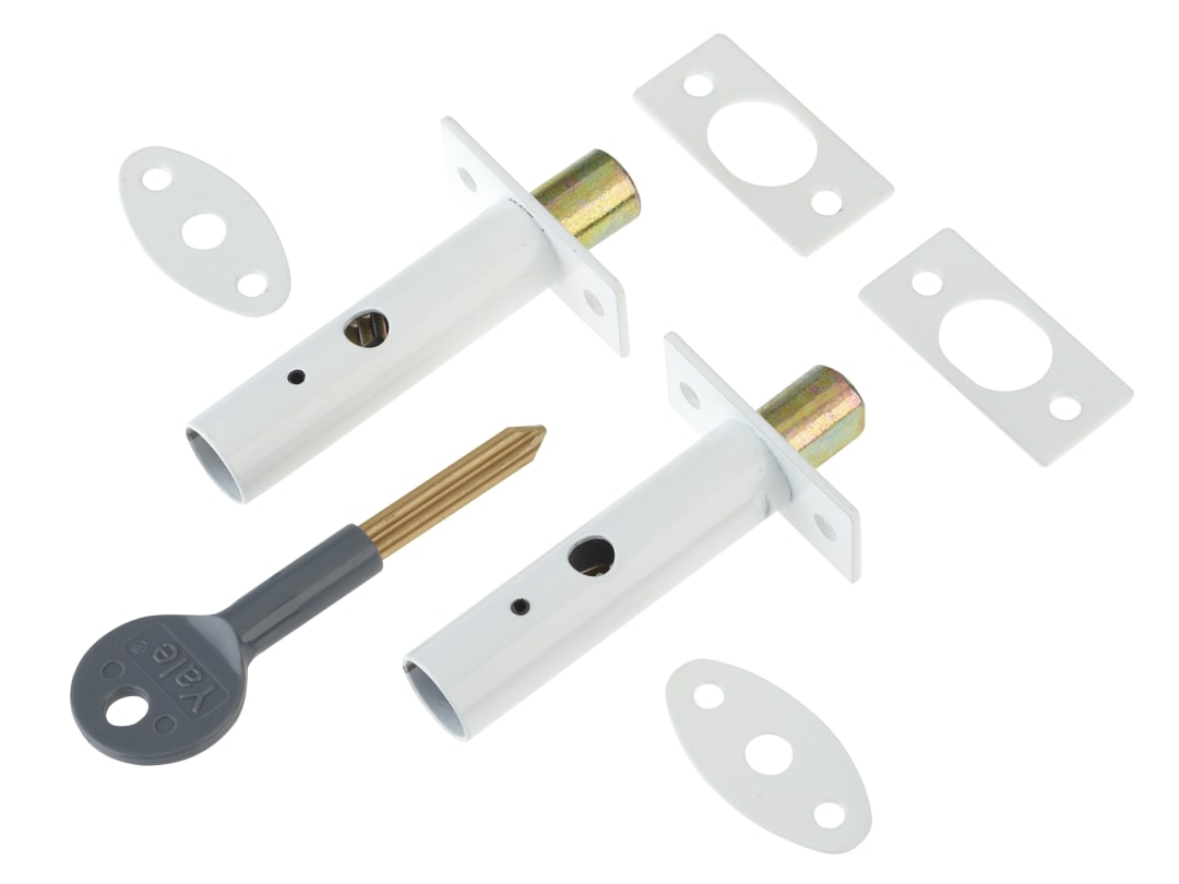 YaleLocks 722444045071 PM444 Door Security Bolts White Finish Visi of 2 - Image 6
