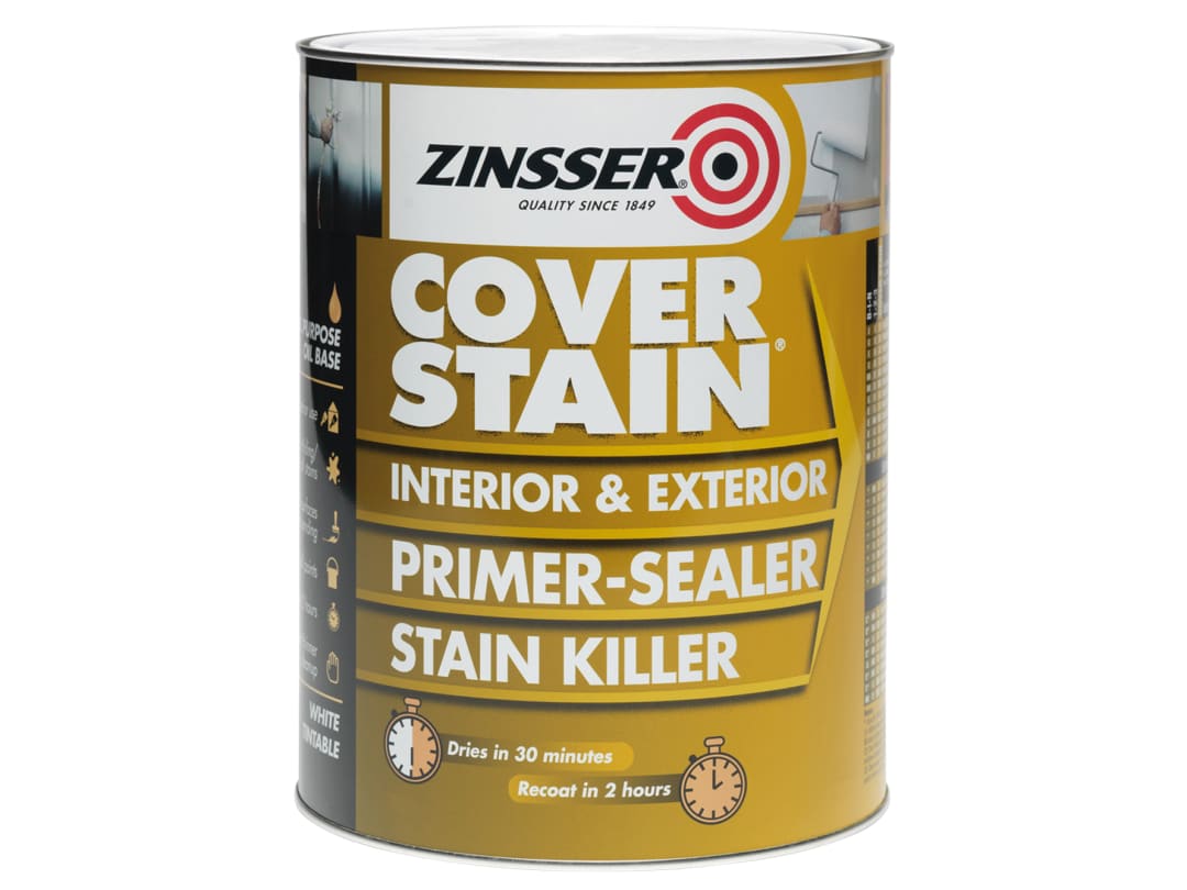 Zinsser Cover Stain Primer Sealer - White - 2.5L - Image 8