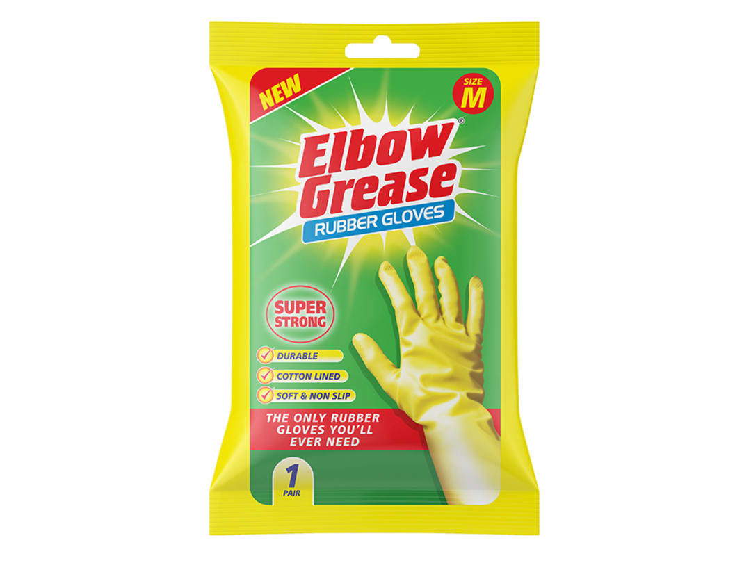 Elbow Rubber Gloves Medium Eg25