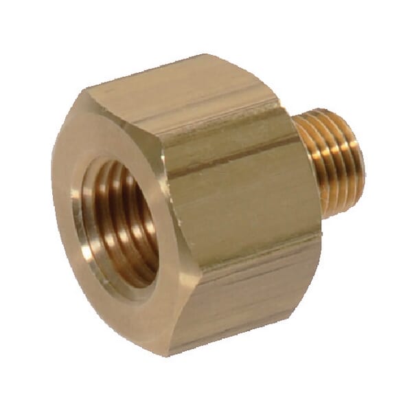 Reducing Adaptor female/male Brass 1/4 18NPTF-M10x1 I00093