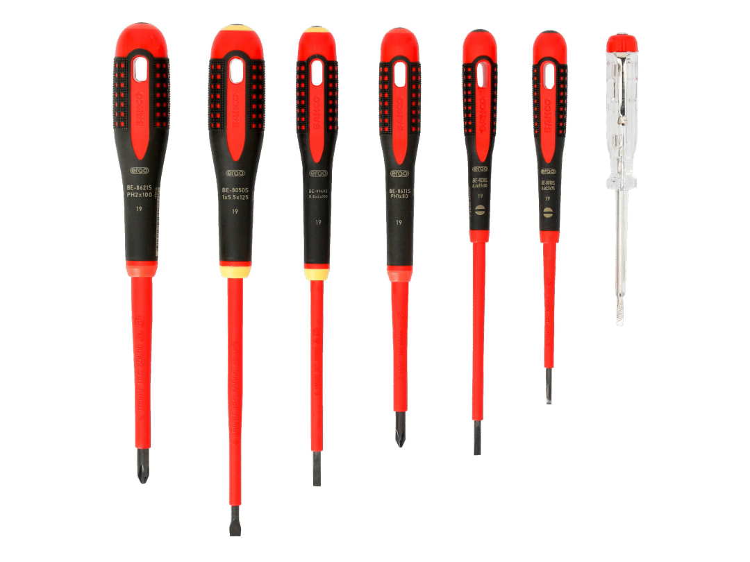 Bahco Black 7 Piece Be-9887S Ergo Vde Insulated Screwdriver Set - Image 9