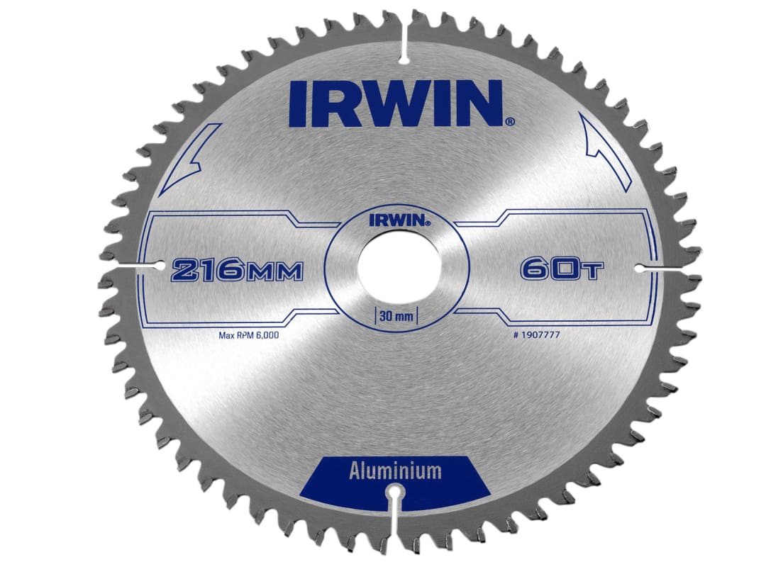 Irwin Aluminium Non-Ferrous Metal Saw Blade 216mm 60T 30mm - Image 8