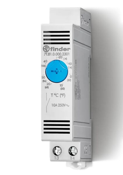 Finder 7T.81.0.000.2401 Enclosure thermostat DIN Rail -20 to 40°C auto - Image 4