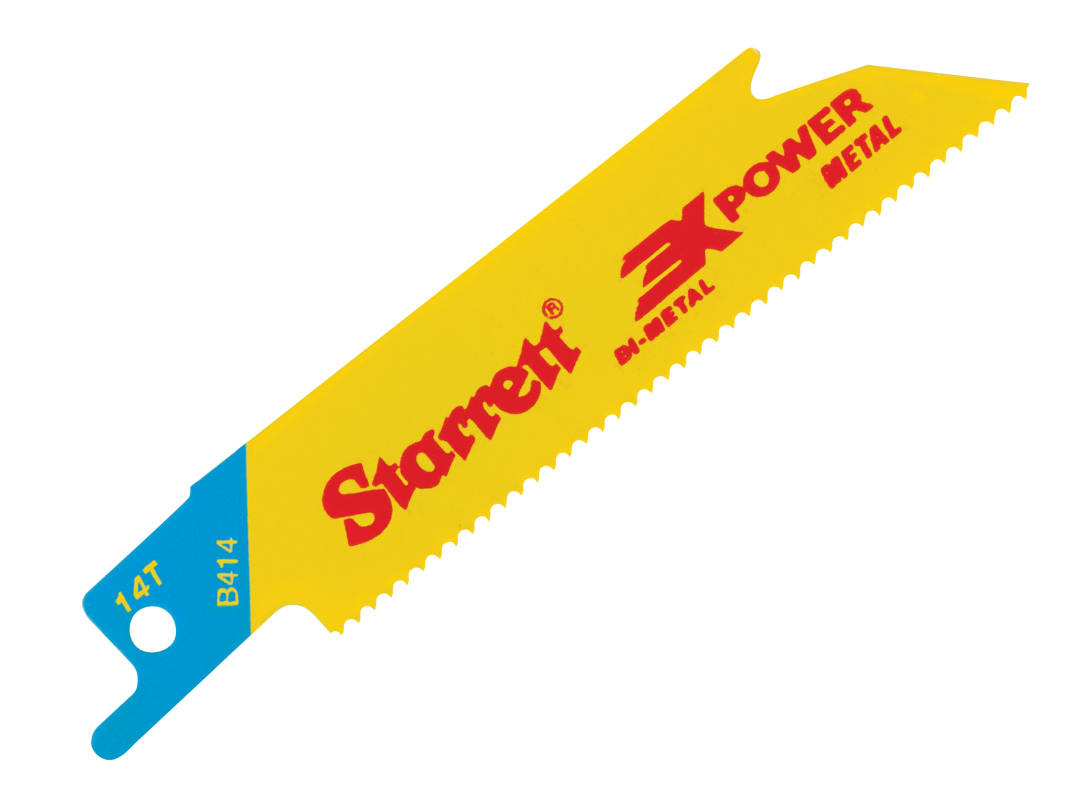 Starrett B414-5 Bi-Metal Reciprocating Blade Metal Straight 100Mm 14 Tpi Pack 5 - Image 4
