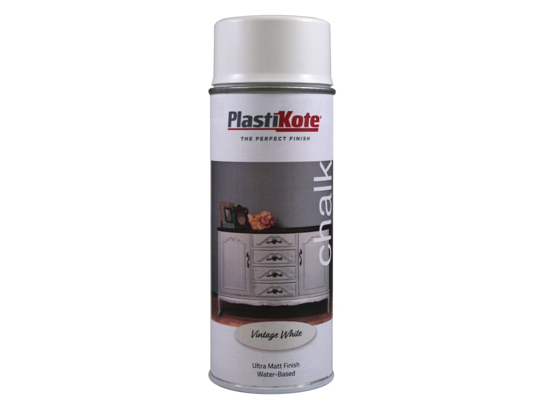 PlastiKote 440.0027100.076 Chalk Finish Spray Vintage White 400ml - Image 6