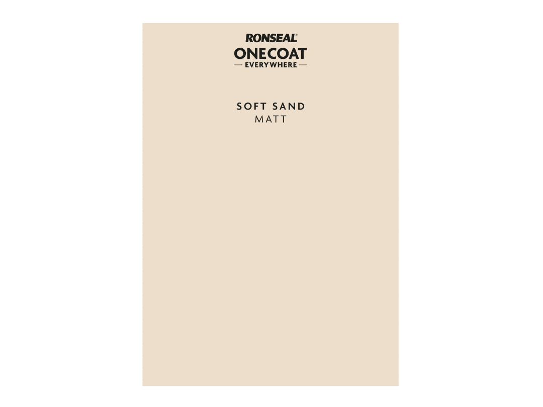 Ronseal Peel & Stick Everywhere Paint Swatch Soft Sand Kcb.7415603.22404.00