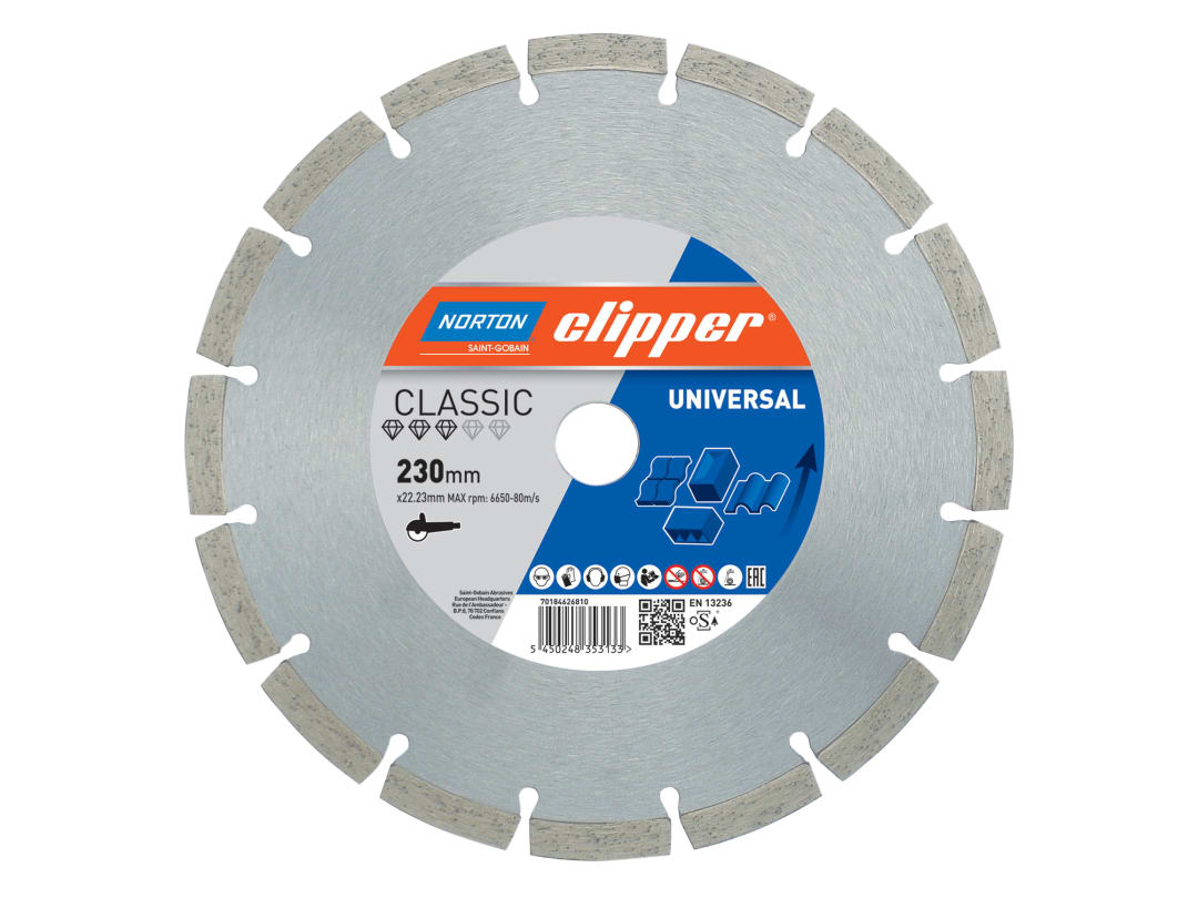 Norton Clipper Classic Universal Blue Diamond Blade 300 x 20mm CLI626811 - Image 6