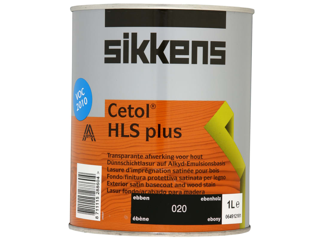Sikkens SIKCHLSPE 1L Cetol HLS Plus Translucent Woodstain Ebony | Translucent formulation enhances wood with rich colour while allowing the grain pattern to show through. - Image 8