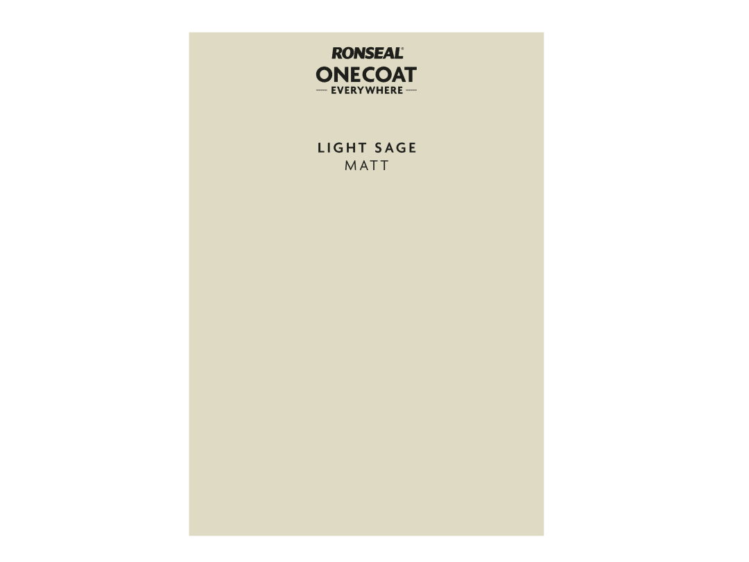 Ronseal Light Peel & Stick Everywhere Paint Swatch Sage Kcb.7415603.62204.00