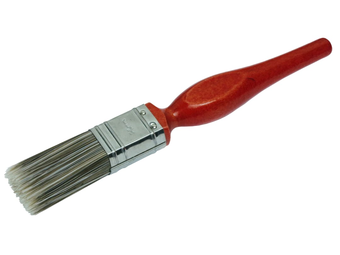 Faithfull FAIPBSY1 1-Inch Superflow Synthetic Paint Brush, Beige, Silver, Black - Image 9