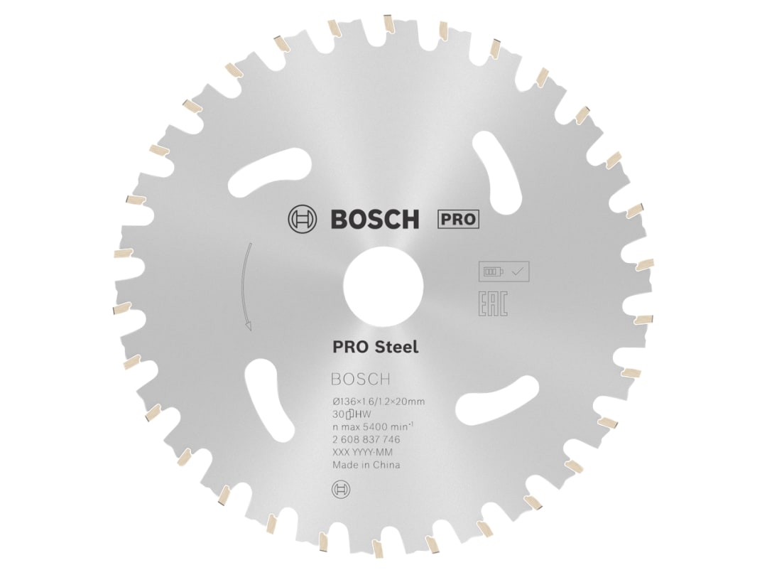 Bosch 2608837746 Circular Saw Blade 136x20mm 30 Teeth For Steel Use - Image 7