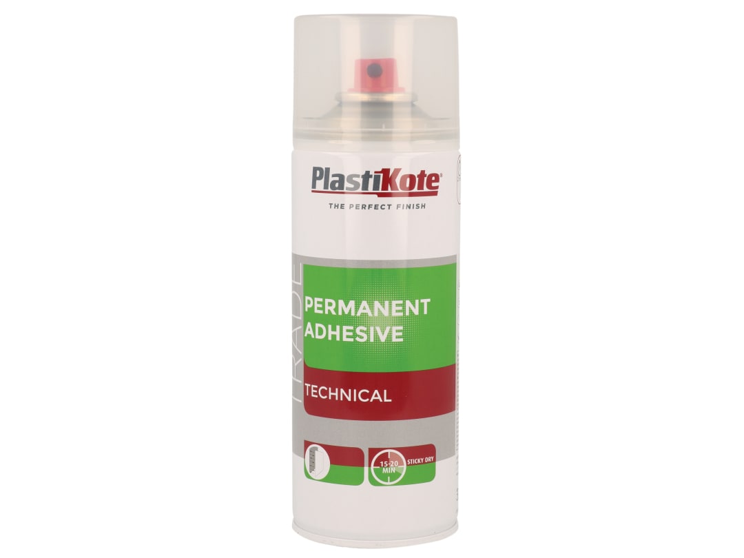 Plastikote Unisex Clear Trade Permanent Spray Adhesive 400Ml In - Image 7