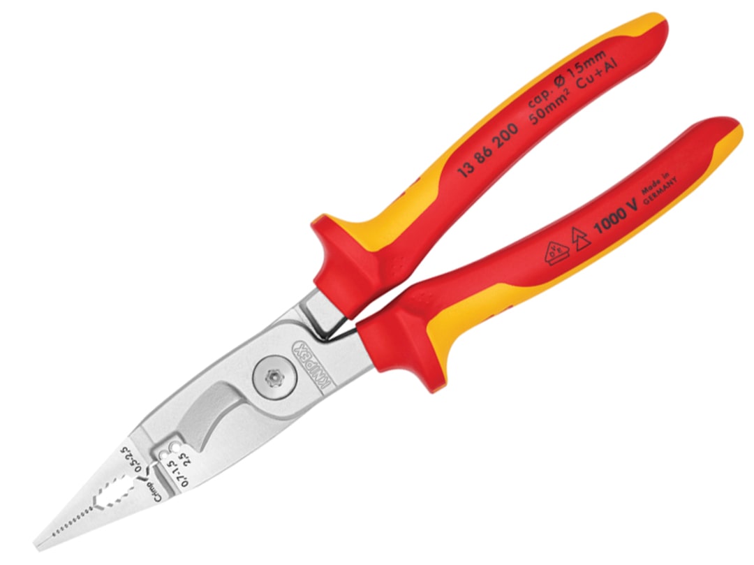 Knipex 13 86 VDE Insulated Electrical Installation Pliers 200mm - Image 11