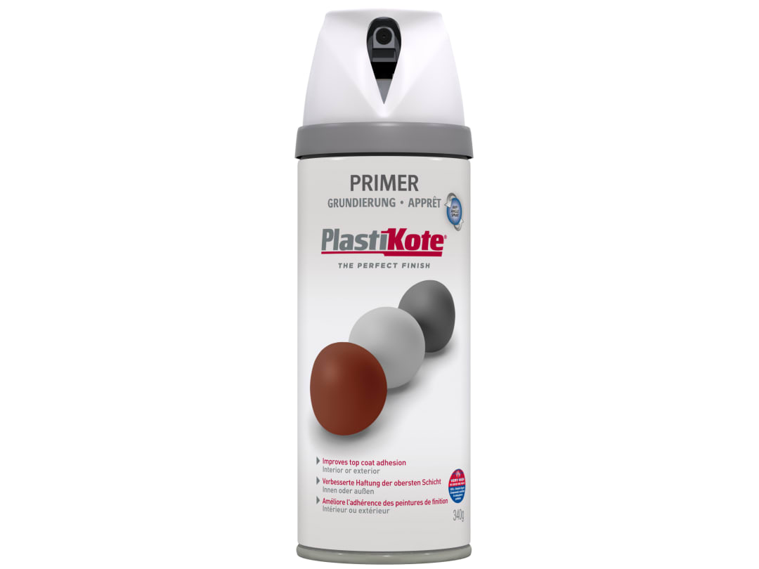 PlastiKote 025000 Twist & Spray Primer white matt 400 ml - Image 5