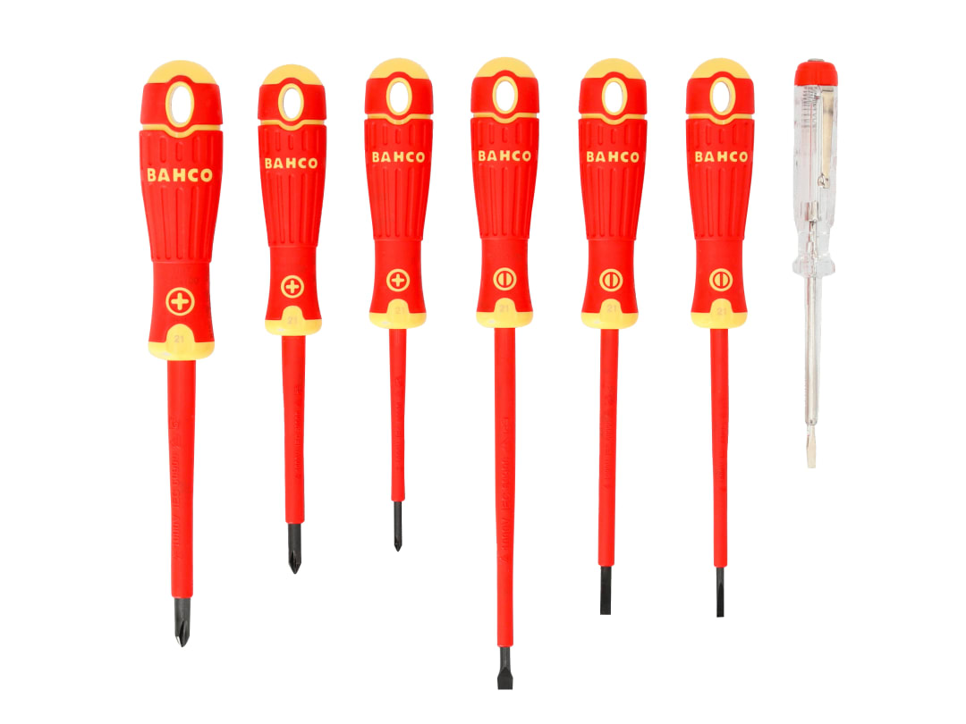 Bahco B220.027 Bahcofit Insulated Screwdriver Set Of 7 Slotted / Phillips - Image 10