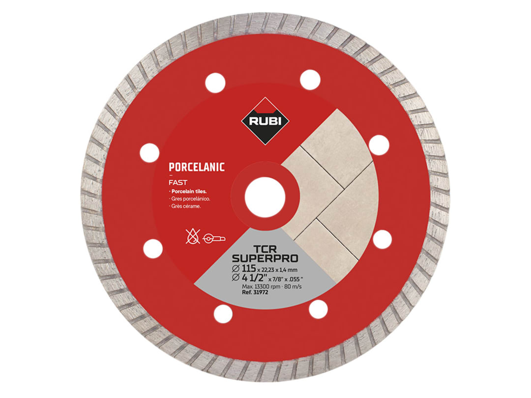 Rubi Tiling Tools Rubi Tcr115 Superpro Diamond Blade 115Mm 31972