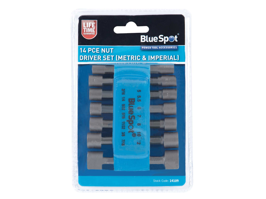 BlueSpot Tools Metric & Imperial Nut Driver Set, 14 Piece - Image 11
