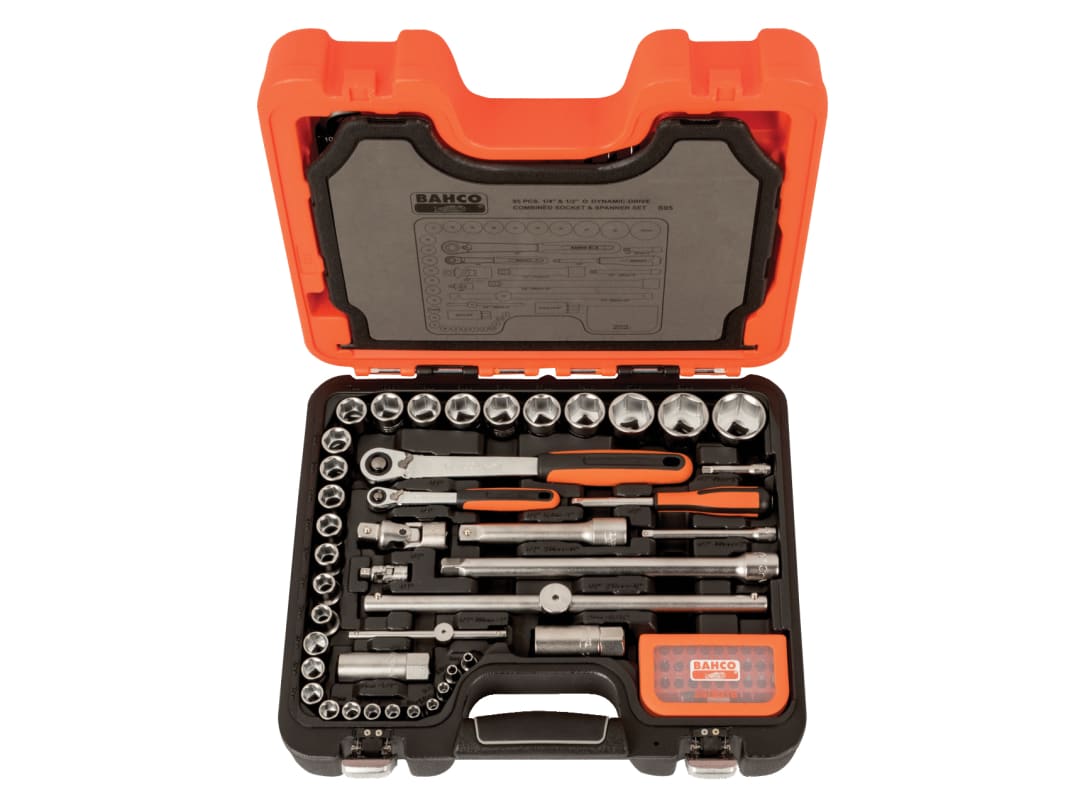 Bahco S95 1/4In & 1/2In Drive Socket & Mech Set Of 95 Metric BAHS95 - Image 12